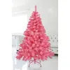 Image de Arbre de Noël artificiel - 120 cm / rose - Sapin de Noël artificiel, support inclus