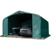 Image de Toolport - Wikinger Tente-garage Env. 6x6m Tente De Stockage Carport Porte D'Env. 4,1x2,9m Pour Bateaux, Campeur, Tracteur, Vert