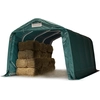 Image de TOOLPORT Abri foin robuste 3,3x4,8 m étanche bâche PVC 800N, vert