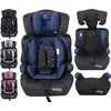 Image de Arebos - Fablekids Siège-auto Ceinture De Sécurité À 5 Points Groupe 1+2+3 Pour 9-36kg Appuie-tête Réglable Ece R44/04 Dossier Amovible Réglable 44 X 44 X 66-78 Cm Bleu