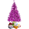 Image de Arbre de Noël 120 cm avec support Lila / Pink