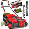 Image de MASKO® Élévateur de gazon électrique 2 en 1, aérateur de pelouse, 1800W, largeur de travail de 40 cm, bac de ramassage de 55 litres