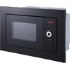 Image de Four à micro-ondes 800 watts encastrable 60 cm gril 1000 watts 20 L verre noir Respekta