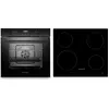 Image de Four Cuisinière Table de cuisson noire à induction Set Autark Timer Respekta