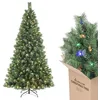 Image de SALCAR Sapin de Noël Artificiel Lumineux 210cm, Arbre de Noel avec 380 LED, 868 Pointes de Branche, Gants et Pieds de Sapin de Noël en Métal, Lgnifuge, Assemblage Rapide en occasion ou reconditionné