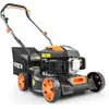Image de Tondeuse à gazon à essence FUXTEC FX-RM4180 - 80 cm³ | 41 cm | légère (18 kg) | éjection arrière | 4 temps | hauteur de coupe 25-55 mm | jusqu'à 400 m²