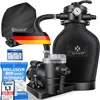 Image de Système de filtration sur sable KESSER® avec pompe et 800 g de billes filtrantes, système de filtration pour piscines d'un débit de 10 m³/h
