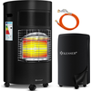 Image de Chauffage au gaz KESSER® en céramique, 4200 watts, avec régulateur de pression et tuyau de gaz - Poêle à gaz avec housse de protection, appareil de chauffage au gaz, brûleur infrarouge en céramique, bouteilles de gaz butane ou propane