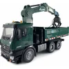 Image de Amewi RC Baustelle MB Kranwagen+Kipper grün LiIon 1200mAh/8+