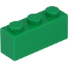 Image de LEGO® Briques 1x3 Vert - 3623 NOUVEAU ! Quantité 50x
