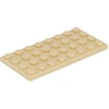 Image de LEGO® 4x8 Panneaux de construction Beige clair Constructible des deux côtés - 3035 NOUVEAU Quantité 50x