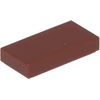 Image de LEGO® 1x2 Carreaux Marron Rouge - 3069b NOUVEAU Quantité 1000x