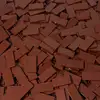 Image de 50x LEGO Carreau 2x4, rouge-brun