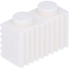 Image de LEGO® 1x2 Briques striées Briques striées blanches - 2877 NOUVEAU Quantité 50x