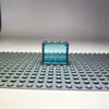 Image de LEGO® 1x4x3 Fenêtre Transparent Bleu Cadre Gris pour maison, bâtiment NOUVEAU ! Quantité 25x