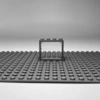 Image de LEGO® 1x4x6 Portes Transparent et cadre gris pour maison, b  timent NOUVEAU ! Quantit © 10x