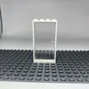 Image de LEGO® 1x4x6 Portes Transparent et cadre blanc pour maison, b  timent NOUVEAU ! Quantit © 25x