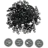 Image de LEGO® Maillons de chaîne noir et roues dentées gris NOUVEAU ! Quantité 54x