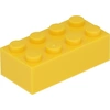 Image de LEGO® Briques 2x4 Jaune - 3001 NOUVEAU Quantité 250x