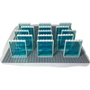 Image de LEGO® 1x6x6 Portes Bleu clair et cadre blanc pour maison, bâtiment - 80683 NOUVEAU Quantité 10x