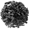 Image de LEGO® Briques Noires NOUVEAU Quantité 250x - Chaque mélange est composé individuellement