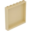 Image de LEGO® 1x6x5 Panneaux Élément de mur Beige clair - 59349 NOUVEAU Quantité 25x