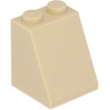 Image de LEGO® 2x2x2 Tuiles inclinées Beige - 3678b NOUVEAU Quantité 100x