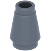 Image de LEGO® 1x1 Brique de Cône Gris Foncé Cylindre - 4589b NOUVEAU Quantité 100x