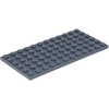 Image de LEGO® 4x12 Panneaux de construction Gris foncé - 3028 NOUVEAU Quantité 5x