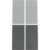 Image de LEGO® 8x16 Panneaux de construction 2x gris clair et 2x gris foncé NOUVEAU ! Pièces 4 pièces