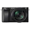 Image de Appareil photo hybride Sony Alpha A6100 noir + objectif Sony E PZ 16 50 mm f 3.5 5.6 OSS + objectif Sony E 55 210 mm f 4.5 6.3 - Neuf