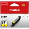 Image de Canon CLI-571Y - 7 ml - jaune - original - réservoir d'encre - pour PIXMA TS5051, TS5053, TS5055, TS6050, TS6051, TS6052, TS8051, TS8052, TS9050, TS9055