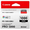 Image de Canon PFI-1000 MBK - 80 ml - noir mat - original - Réservoir d'encre - pour imagePROGRAF PRO-1000