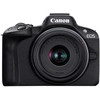 Image de Canon EOS R50, Black + RF-S 18-45mm F4.5-6.3 IS STM Kit MILC 24,2 MP CMOS 6000 x 4000 pixels Noir - Neuf