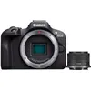 Image de Kit Canon EOS R100 + RF-S 18-45mm F4.5-6.3 IS STM, 24.1 MP, 6000 x 4000 pixels, CMOS, 4K Ultra HD, 309 g, Noir