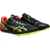Image de Chaussure de course ASICS RESURGENCE XC avec crampons, noire, verte et orange, taille 39 1/2