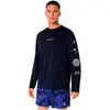 Image de T-shirt manches longues Asics Camiseta ASICS Fujitrail Logo manga larga azul noche pour Homme