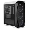 Image de Aerocool Eclipse Mini Tower Case   Aero One PC Gaming Case 4 x 120mm ARGB Fans with 1-6 PC Fan Hub, Mesh Front Tempered Glass Side Panel, Supports Liquid Cooling, Cables Included, White en occasion ou reconditionné