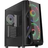 Image de AEROCOOL NightHawk Duo - Tour Midi - ATX étendu - sans alimentation (ATX) - noir - USB/audio (A)
