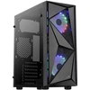 Image de AeroCool Glider - Tempered Glass Edition - Tour - ATX - panneau latéral avec fenêtre (verre trempé) - pas d'alimentation (ATX) - noir - USB/audio (ACCM-PV22023.11)