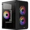 Image de Aerocool CS107V2 unité centrale Mini Tower Noir - Neuf