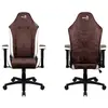Image de AEROCOOL Fauteuil Aerocool Crown AeroSuede (Marron/Blanc) - Neuf