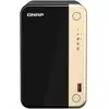 Image de QNAP TS-264 NAS Tower Intel® Celeron® N5095 8 Go 0 To QNAP QTS Noir, Or - Neuf
