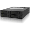 Image de Icy Dock MB994SP-4SB-1 Obturateur de baie de lecteur 13,3 cm (5.25 ) Panneau de support Noir - Neuf