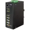 Image de PLANET IGS-10020PT - Commutateur - géré - 8 x 10/100/1000 (PoE) + 2 x Gigabit SFP - an DIN-Schiene montierbar, wall mountable - PoE (130 W) - Gleichstrom (IGS-10020PT)