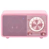 Image de Sangean Genuine mini WR-7 rose Radio de table portable rétro avec Bluetooth