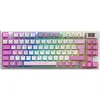 Image de MSI Forge GK600 TKL W Violet FR - CLAVIER MÉCANIQUE AVEC SWITCHS LINÉAIRES   Touches en PBT avec impression par sublimation de couleurs, base antidérapante, éclairage RGB, USB 2.0, Bluetooth, 2,4 GHz   sans pavé numérique