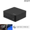 Image de MSI Cubi Z AI 8M R5 8645HS FS 16GB 512GB W11P AMD Ryzen  5 DDR5-SDRAM SSD Windows 11 Pro Mini PC Mini-PC Schwarz