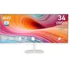 Image de MSI Pro MP341CQW E12 écran plat de PC 86,4 cm (34") 3440 x 1440 pixels UltraWide Quad HD Blanc