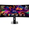 Image de MSI MPG 341CQR QD-OLED X36, 86,4 cm (34 pouces), 3440 × 1440 pixels, UltraWide Quad HD, QD-OLED, 0,03 ms, noir